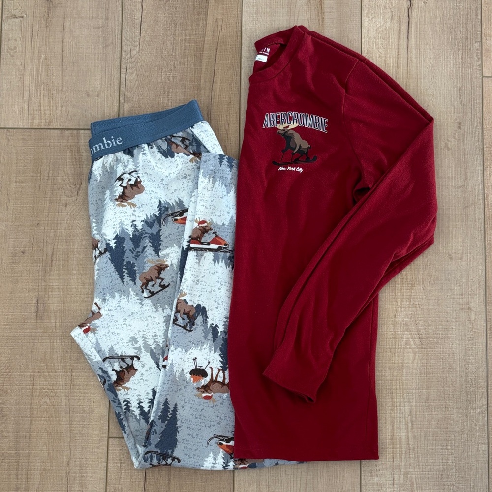 Abercrombie kids boys pajamas set 15/16